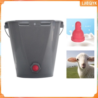 [ljieqyk] 8L Capacidad De Alimentación De Animales Biberón Cubo Para Bebé De Cabra Corderos Ganado (4)