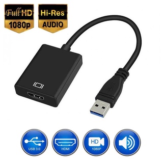 USB 3.0 To HDMI Adapter HD 1080P Video Cable Adapter Converter with Audio Output