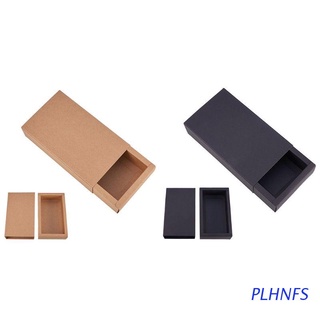plhnfs - caja de papel kraft marrón (15 x 8 x 4 cm)
