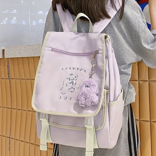 Junior High School Student Flip Schoolbag mujer Harajuku High Schoolbag mochila 9IeV