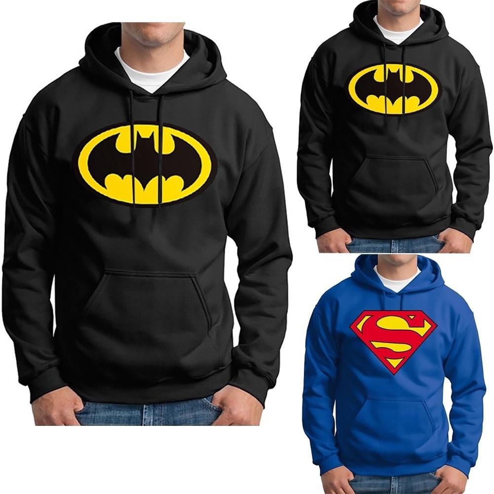 Sudadera con capucha superman/Batman para hombre para Adultos/jovenes/niños