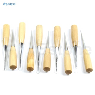 Explosion Leather Craft Cloth Awl Tool Sewing Hole Punching Wooden Stitching Overstitch