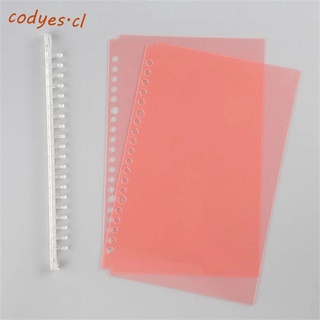 CODYES A5 B5 Notebook Cover 20/26 Hole Glitter Zipper Binder Clip Diary Weekly Organizer Rings Binder Notebook Office Planner Journals Cover Notebook Protector PP Notebook Cover (1)