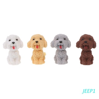 jeep mini 3d lindo de dibujos animados perro goma lápiz borrador estudiante de la escuela coreano papelería corrección suministros para niños regalos
