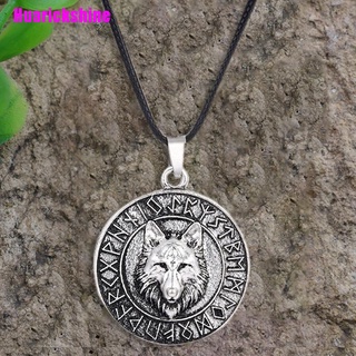 [Huarickshine] Collar con colgante de cabeza de Animal de lobo Vintage amuleto vikingo joyería