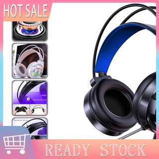 CAR_ ABS Wired Headphone Gaming Headphone with Breathing Lights Wide Compatibility for Gamer