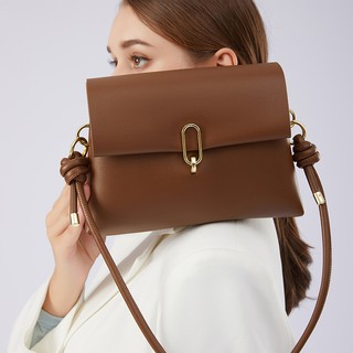 2021 New Bag Women'S Autumn New Postman Bag Simple Fashion Single Shoulder Bag High Quality Metal Buckle