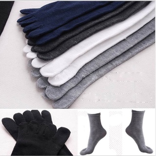 Calcetines de cinco dedos de la moda de los hombres primavera y otoño tubo medio cinco dedos calcetines