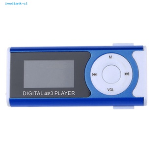 ivodiank Pequeño Reproductor De Música MP3 Mini Pantalla LCD Audio Recargable Para Fitness (3)