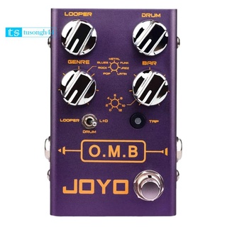 Joyo O.M.B R-06 R Series Looper & Drum Machine Pedal para guitarra (1)