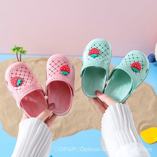 [opgp~zapatos de hoyo/zapatillas de niños/mujeres de verano casa antideslizante lindo niño niñas zapatos/sandalias de interior de las mujeres 2arh