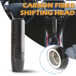 Car Gear Shift Knob Carbon Fiber Look Shifter Lever Gear Stick Knob 130mm (5)