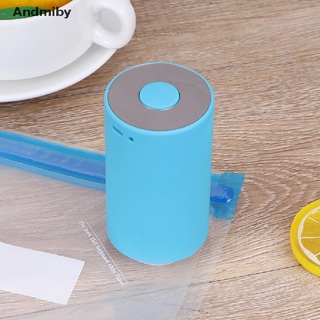 [Andmiby] Mini Automatic Compression Vacuum Sealer Electric Air Pump+ 5X Food Storage Bag QMT