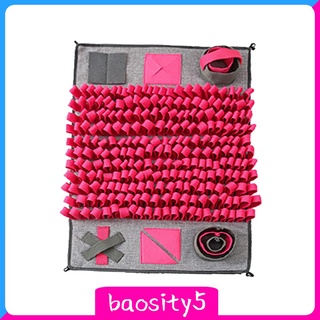 [baosity5] Alfombrilla de tratamiento para perros, entrenamiento de alimentación lenta, color rojo rosa