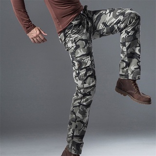 Multi-pocket Camouflage Trousers Men 's Trendy Leisure Long Pants Cargo Pants