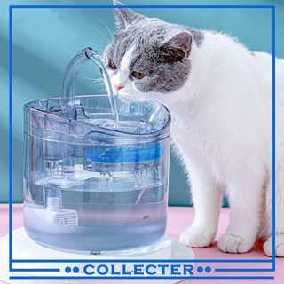 [Collecter] Gato fuente de agua mascotas perros cachorro dispensador de agua transparente mascota saludable