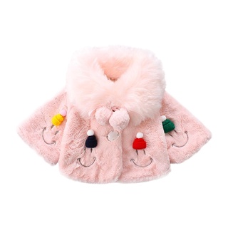 ❀ifashion1❀Baby Girl Kids Autumn Winter Thicken Warm Fur Jacket Cute Princess Clothes (7)
