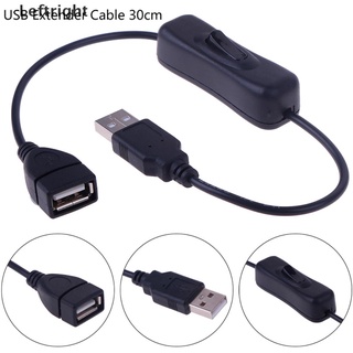 Izquierda derecha 1Pc USB un macho A una hembra extensor Cable con Cable de encendido/apagado MY