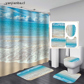 (new**) shower curtain with hooks bathroom curtain shower curtain Decor Beach Decoration yanjianba.cl (1)