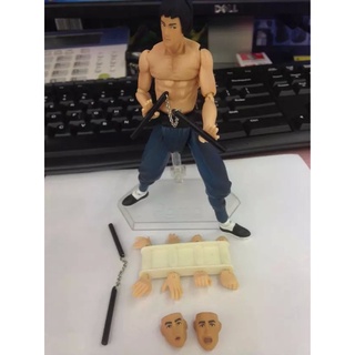 Figura Bruce Lee figma 266 Bruce Lee móvil cara reemplazo modelo caja