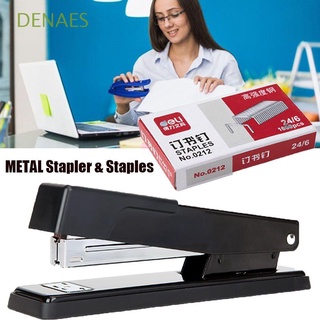 DENAES Professional Staples Durable Binding|Stapler Portable Paper Plier School Office Supplies Students Supplies Stationery High Quality Stapling