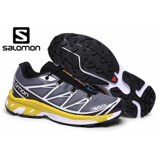 [disponible en inventario] salomon/speedcross al aire libre profesional senderismo deporte zapatos casual retro xt6 gris oscuro negro amarillo 40-47zapatos deportivos para hombres y mujeres