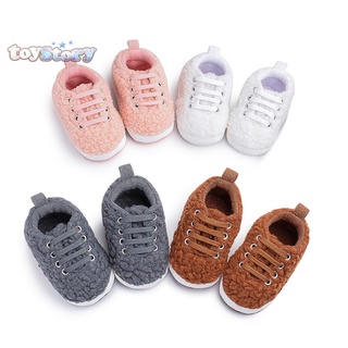 WALKERS Bk Casual bebé recién nacido primeros pasos cálido Prewalker cordones zapatos deportivos (1)