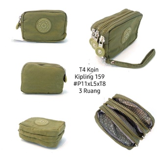 !!! Kipling monedero 3 cremalleras importación