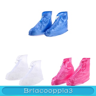 [BRLACOOPPIA3] Funda de zapatos reutilizable antideslizante botas con cremallera Overshoes cubre rosa S (4)
