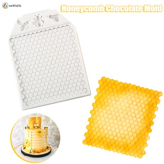 [art] plantilla de silicona para pastel de abeja para hacer jabón chocolate fondant flexible para hornear caramelo plantilla