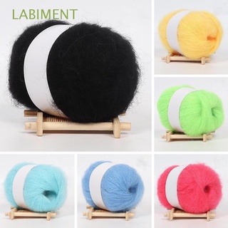 LABIMENT 25g/Ball Delicate Angola Mohair Soft Crochet Wool Yarn Shawl Scarf Clothing Smooth Hat Fine Knitting