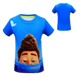 JCFS🔥Productos al contado🔥Disney Pixar película Luca camiseta verano niños manga corta Luca derivado Alberto hogar ropa Casual