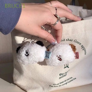 Bruce1 oso suave llavero lindo bolsa colgante decoración estilo llavero de felpa animales accesorios regalos niños dibujos animados llavero divertido coche accesorios