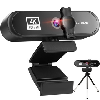 4k videoconferencia webcam autofocus usb cámara web con micrófono y trípode para reunión transmisión en vivo hd pc web cam (3)