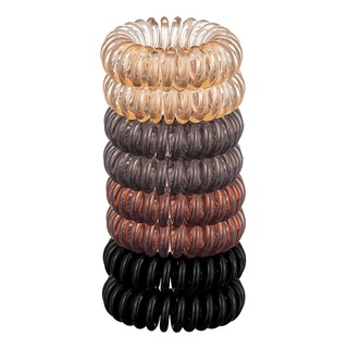 Nuevas bandas elásticas para el cabello 8 unids/SET espiral lazos de pelo bobina lazos de pelo diademas cuerda lazo