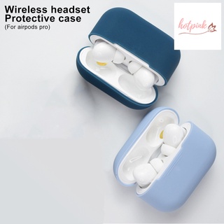hk - bolsa de almacenamiento para auriculares de color sólido, anticaída, resistente al desgaste, para airpods pro (1)