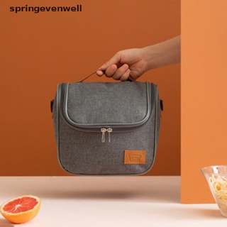 [springevenwell] enfriador de aislamiento térmico bolsa de almuerzo bolsa de picnic bento caja de alimentos fruta contenedor caliente