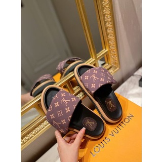 ¡listo En inventario! Louis Vuitton. Nuevos zapatos de verano 2021 de Moda cómoda para mujer/zapatos planos para mujer (7)