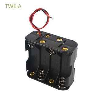 TWILA Standard Battery Case Double Layer Batteries Stack Battery Holder Box Rechargeable Battery Box Plastic 8 AA Batteries High Quality with Wire Lead Outdoor Tool Battery Clip Slot/Multicolor (1)