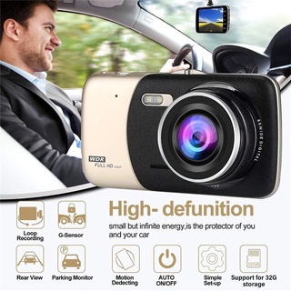 [Misstime] 4" HD 1080P coche DVR Dash cámara de visión trasera grabadora de vídeo visión nocturna G-sensor Loop grabación registrador Dashcam