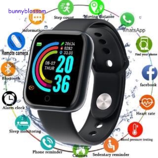 Y68 pulsera inteligente con Monitor de presión arterial y frecuencia cardíaca impermeable para iOS/Android