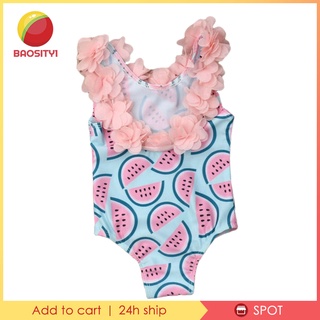 [Bao1-8] suave Flexible bebé niña traje de baño de una sola pieza trajes de baño Bikini playa disfraz 80 (8)
