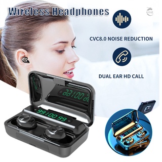 tws auriculares inalámbricos compatibles con bluetooth portátil mini auriculares in-ear pantalla digital auriculares