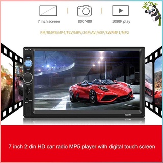 7010B 7 Inch DOUBLE 2DIN Car MP5 Player BT Touch Screen Stereo Radio HD Multimedia player With 4 Light Camera