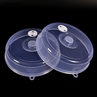 qowine - cubierta transparente para placa de microondas, tapa de plato de alimentos, ventilación de vapor, cocina cl