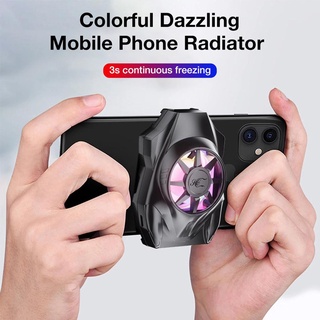 deriyi.cl Portable Mini USB Mobile Phone Game Fan Radiator with Colorful Light Low Noise