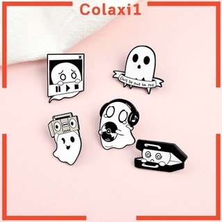 [COLAXI1] 5 pzs lindo broche de fantasma de Halloween juego de pasadores para mujeres hombres carteras monederos decoración