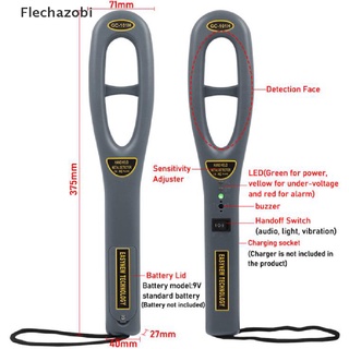 [flechazobi] detector de metales de mano altamente sensible, buscador de metales dorado, escáner de seguridad caliente