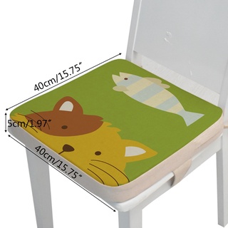 Inf Portátil De 40x40 X 5cm niño De dibujos Animados silla De animales silla Alta Seat Booster bebé almohadilla Para niños con almohadilla gruesa Para comedor (2)