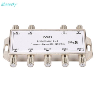 [BS] Ds81 8 en 1 señal satelital DiSEqC interruptor LNB receptor Multiswitch (5)